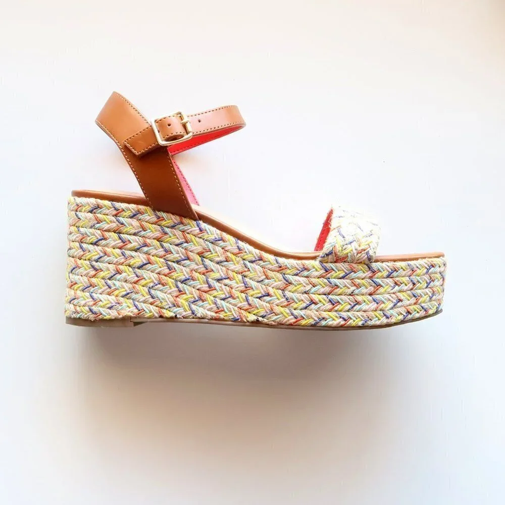 Mix No. 6 Cammie Multicolor Platform Wedge Heel Espadrille Sandals Summer Shoes - Picture 11 of 16